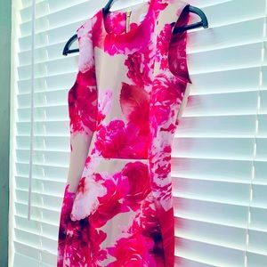 Floral Calvin Klein MIDI Dress